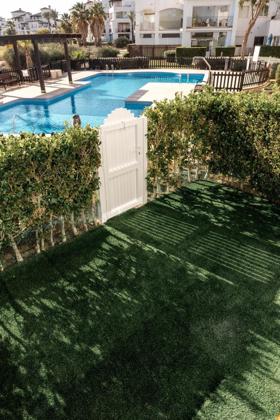 Spring, Day, Garden, Garden, Balcony/Terrace, Garden view, Pool view, Swimming pool, Swimming pool, sunbed