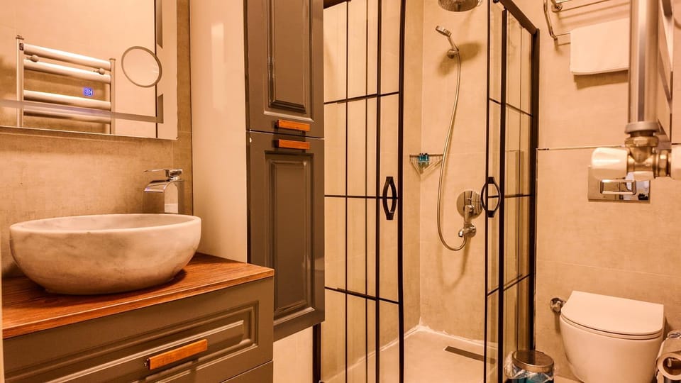 Shower, Toilet, Bathroom, towels
