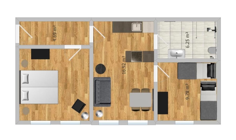 Shower, Toilet, Bed, Bathroom, TV and multimedia, Coffee/tea facilities, View (from property/room), Balcony/Terrace, Kitchen or kitchenette, Living room, Photo of the whole room, Seating area, Dining area, Bedroom, Garden view, Lake view, Mountain view
