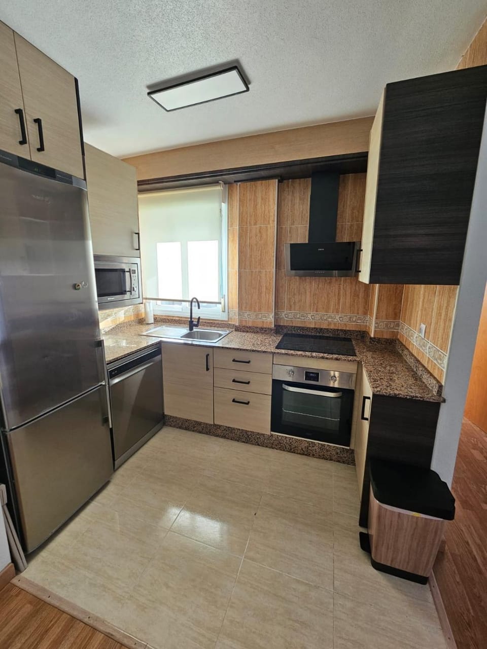 Kitchen or kitchenette, oven, stove