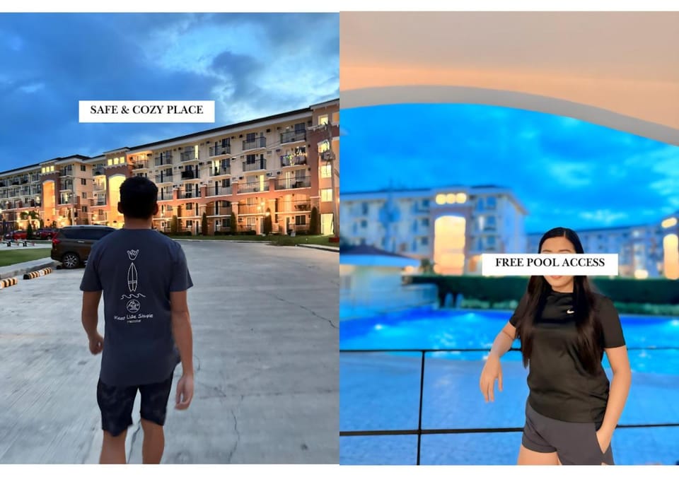 Property building, Night, Pool view, Street view, Swimming pool