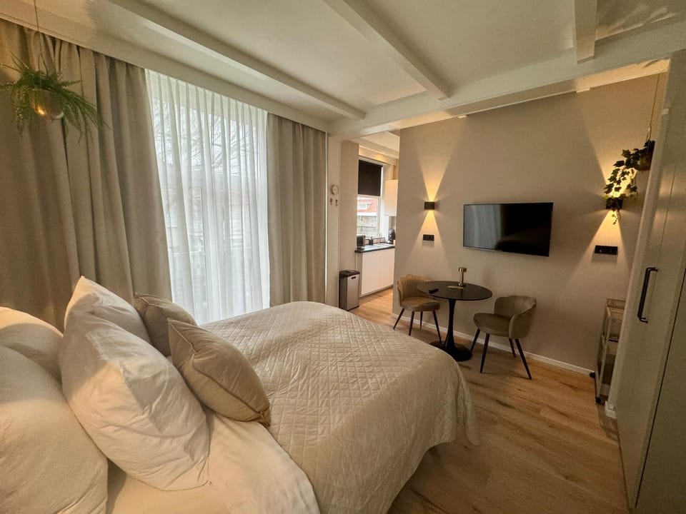 Bed, TV and multimedia, Seating area