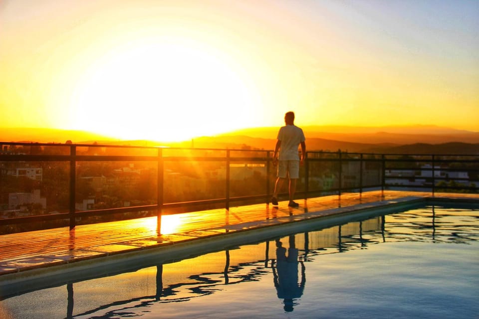 Day, Natural landscape, Pool view, Swimming pool, Sunset
