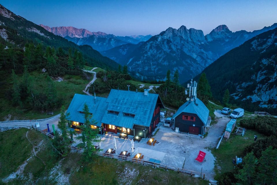 Property building, Night, Bird's eye view