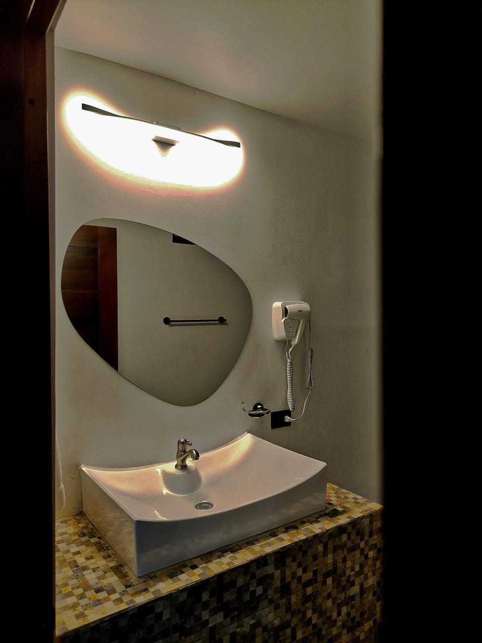 Bathroom, hair dryier