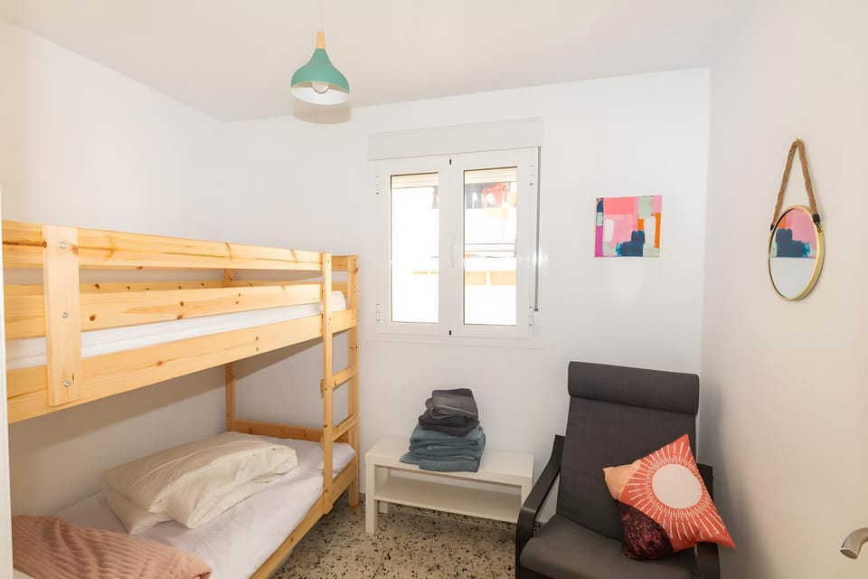 Property building, Living room, Bedroom