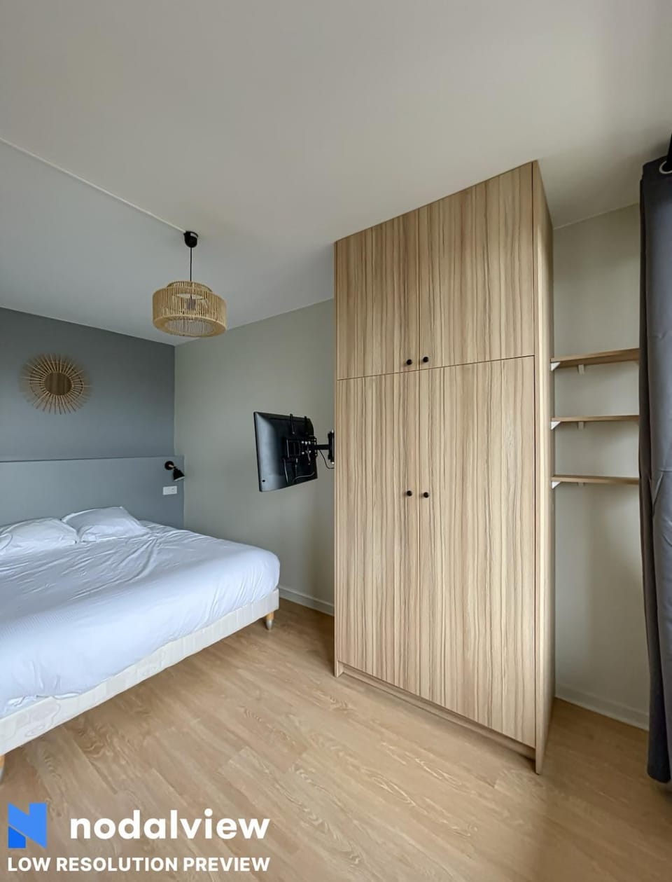 Bed, TV and multimedia, Photo of the whole room, Bedroom, wardrobe