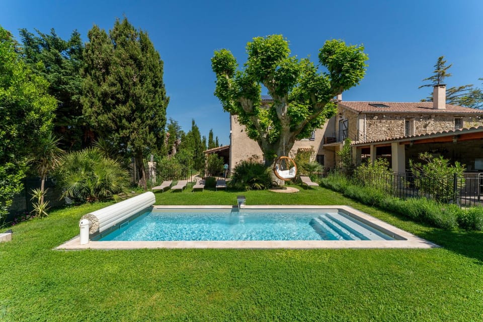 Property building, Living room, Swimming pool