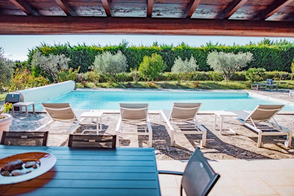 Patio, Balcony/Terrace, Pool view