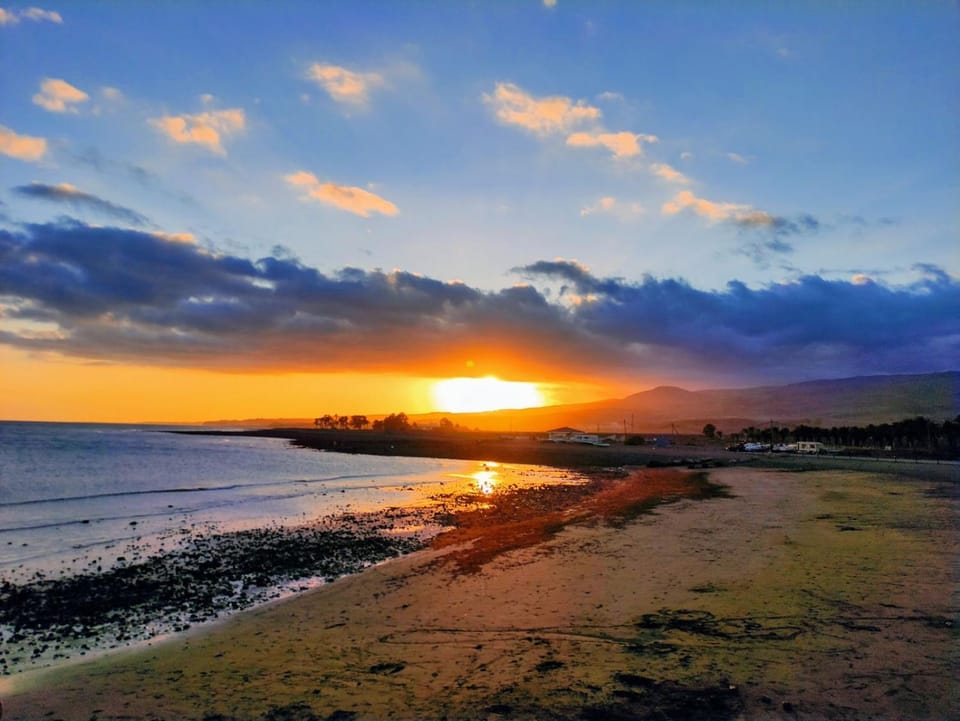 Natural landscape, Sea view, Sunset