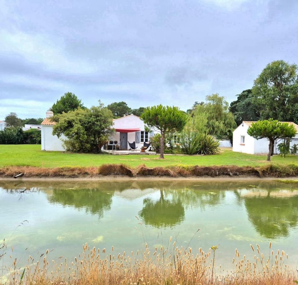 Property building, Spring, Day, Natural landscape, River view