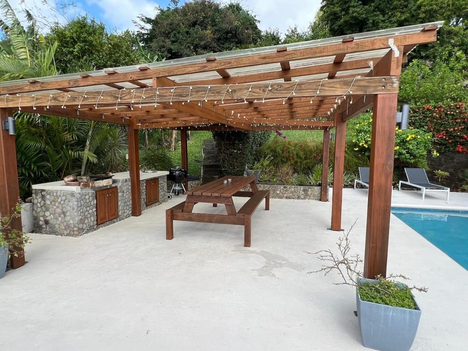 Patio, Garden, Garden view, Pool view, Swimming pool, sunbed