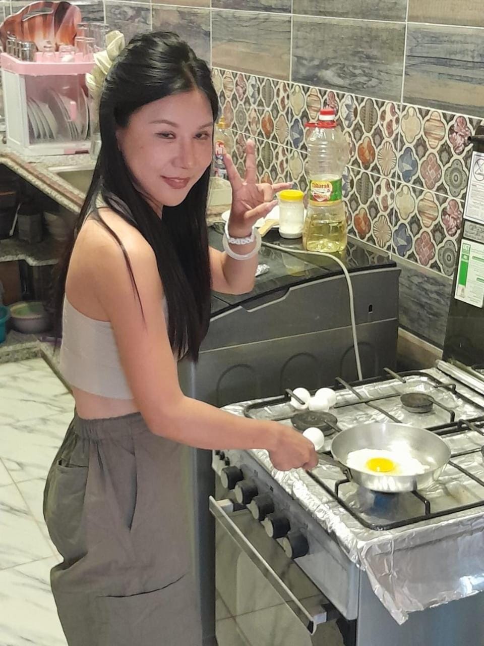 People, Kitchen or kitchenette, group of guests, stove