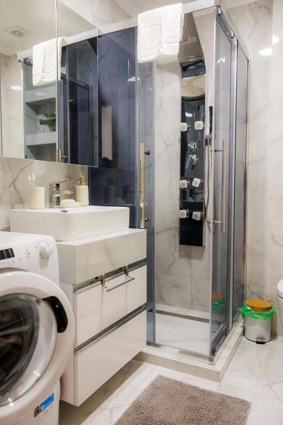 Shower, Bathroom, washing machine