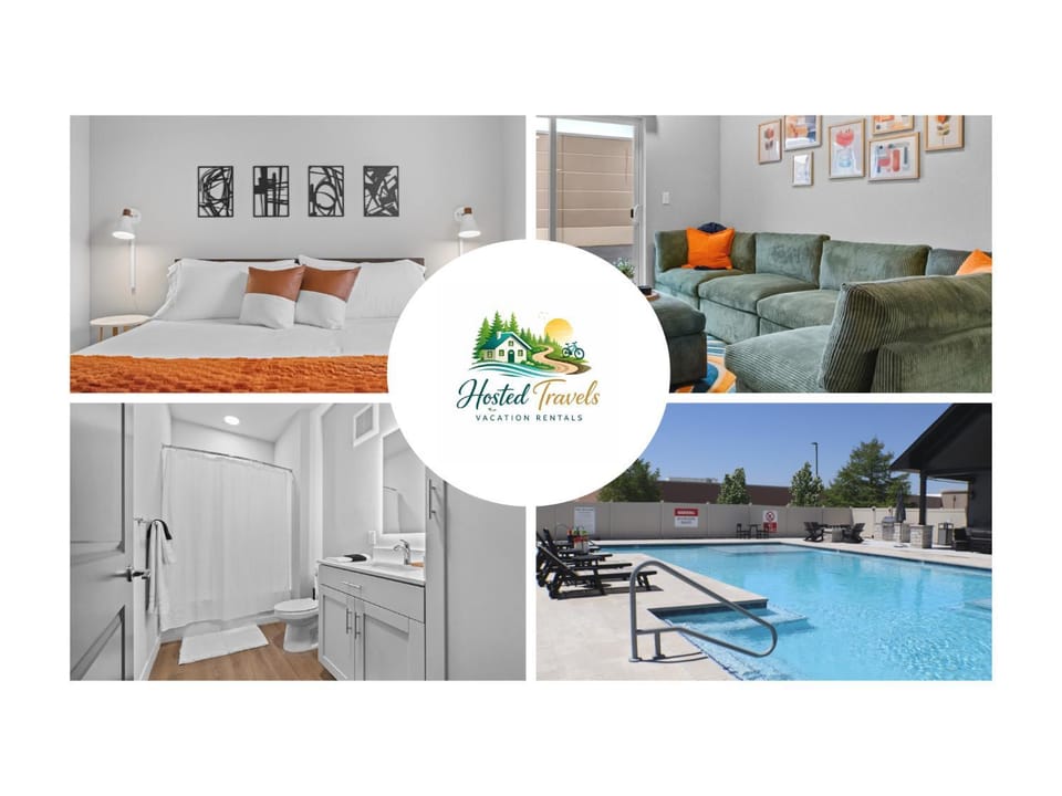 Modern Apt, Sectional, Pool, Gym, Bike Storage Apartment in Rogers