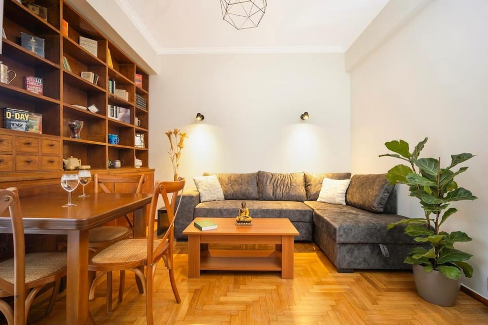 Library, Living room, Dining area