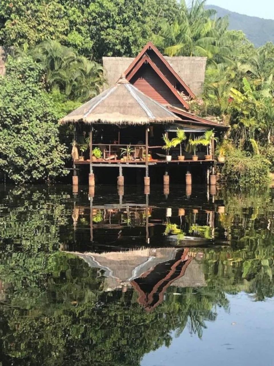 Property building, Natural landscape, River view