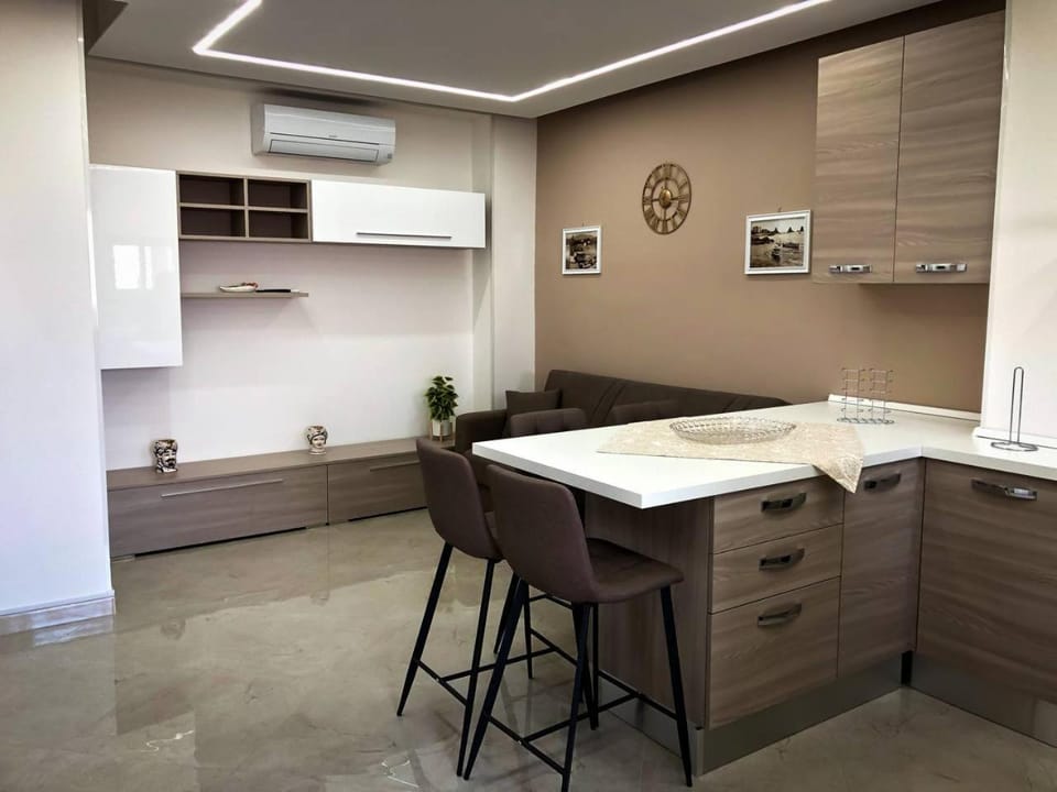 Dining area, air conditioner