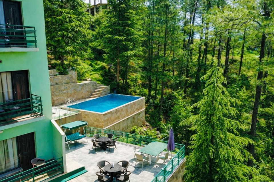 Property building, Pool view