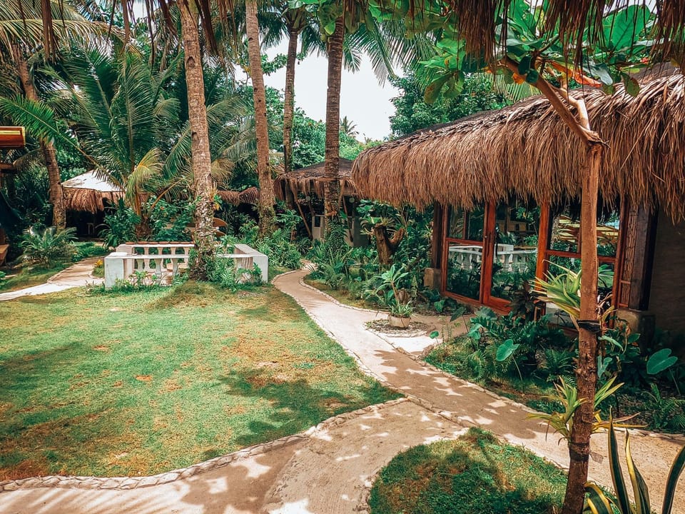 Property building, Garden view