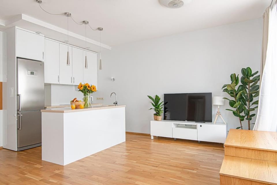 Kitchen or kitchenette, Living room