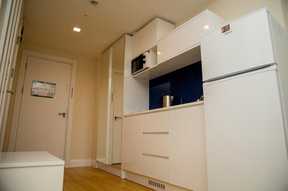 Kitchen or kitchenette, wardrobe