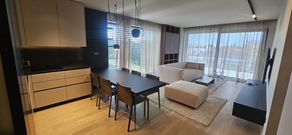 Kitchen or kitchenette, Living room, Photo of the whole room, Seating area, Dining area