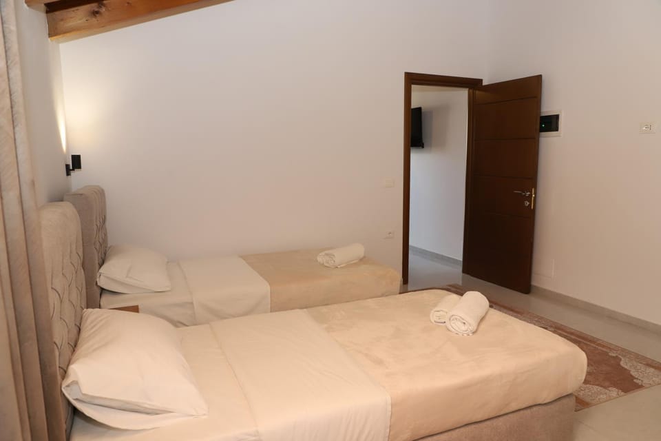 Bed, Photo of the whole room, Bedroom, towels, wardrobe
