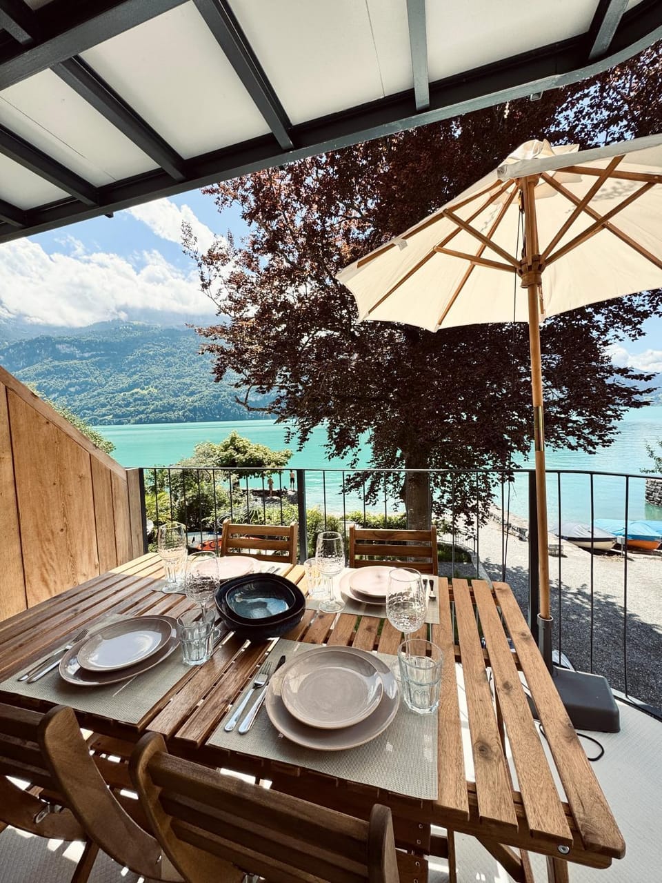 Day, Natural landscape, View (from property/room), Balcony/Terrace, Lake view, Mountain view