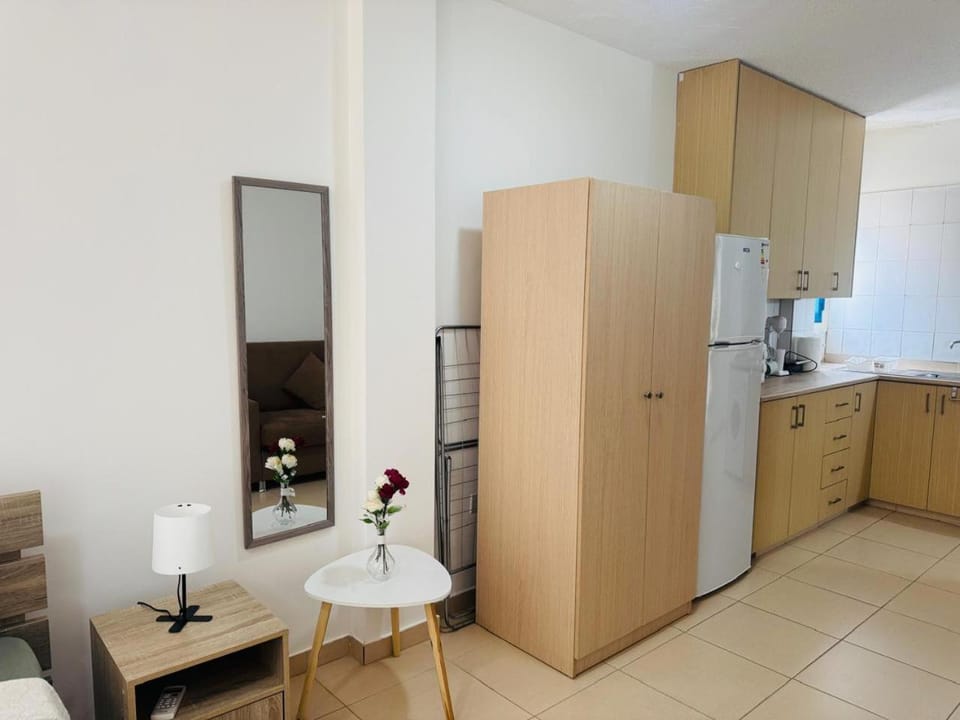 Kitchen or kitchenette, wardrobe