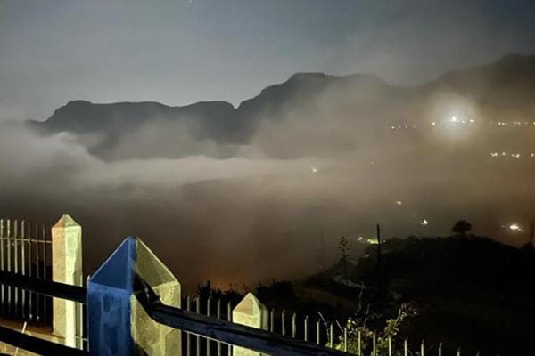 Night, Natural landscape, Mountain view