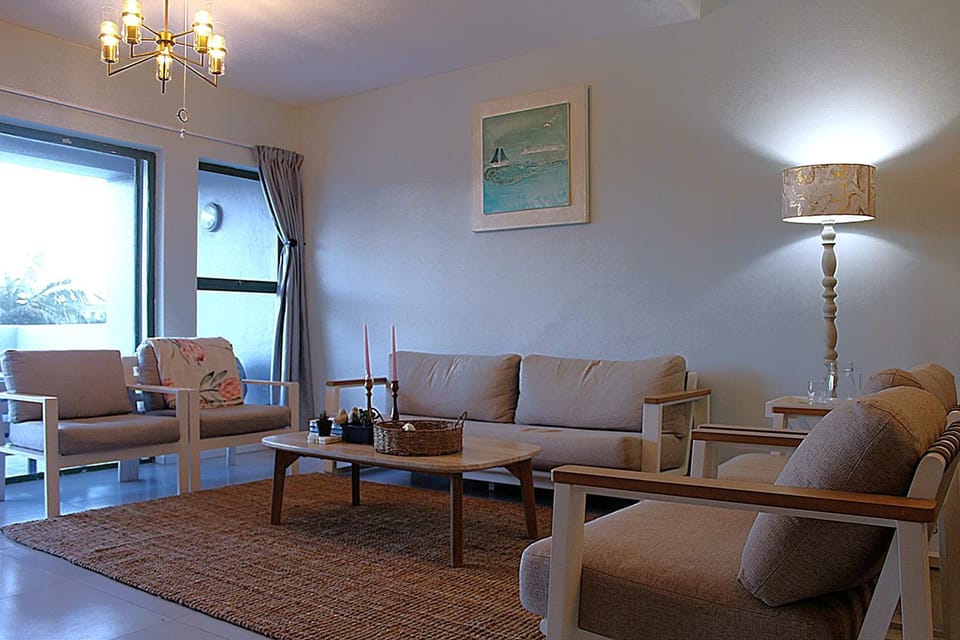 Living room, Seating area, Sea view