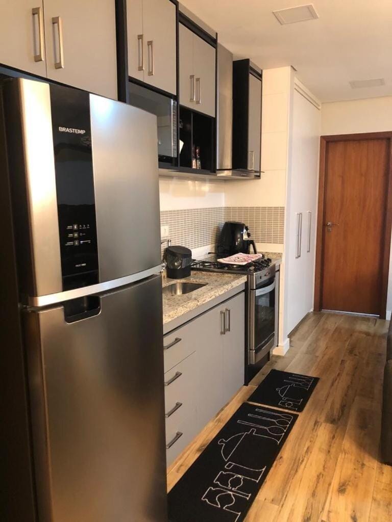Kitchen or kitchenette, oven, stove, toaster