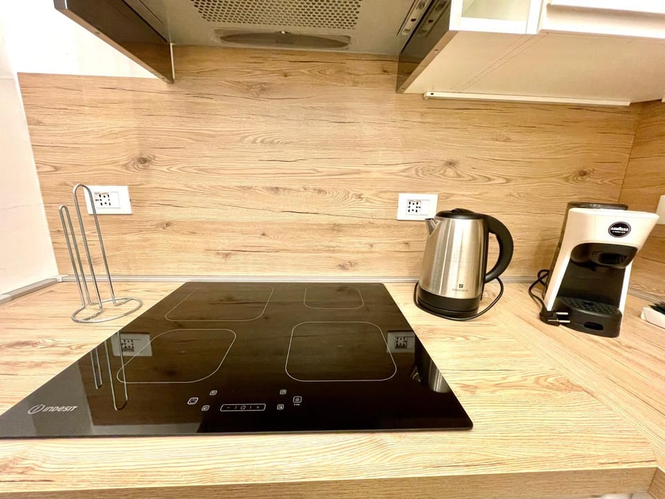 Kitchen or kitchenette, toaster