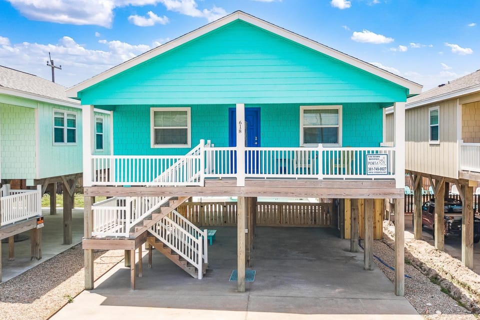 Boogie Board Bungalow - Pet Friendly PRIVATE POOL 2 House in Port Aransas