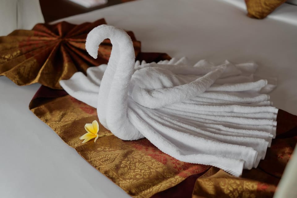 Decorative detail, towels