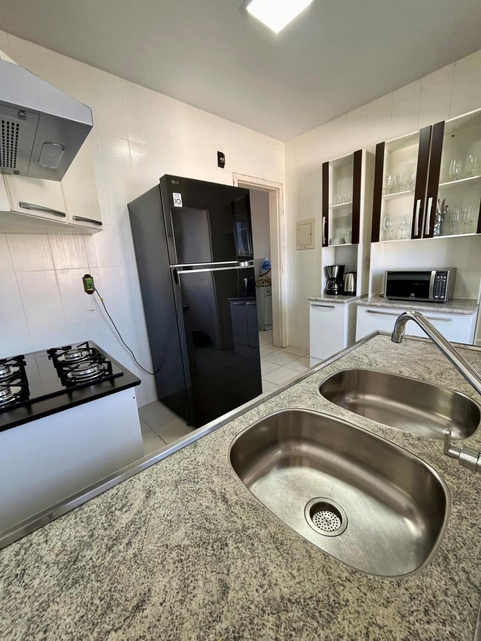 Kitchen or kitchenette, oven, stove