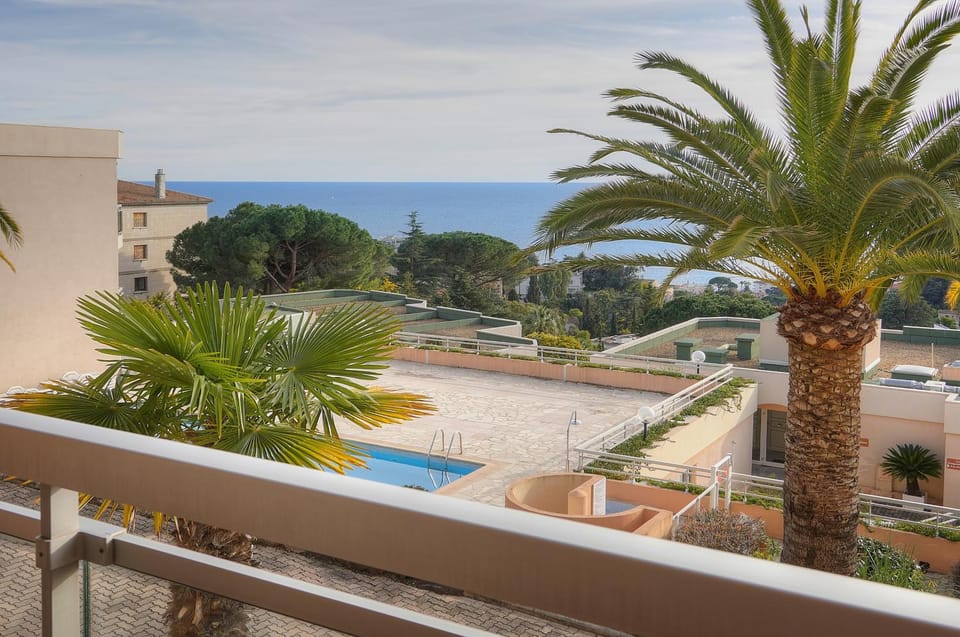 Patio, Day, Pool view, Sea view