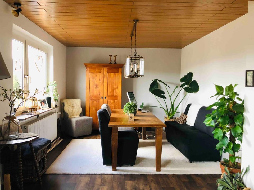 Living room, Seating area, Dining area