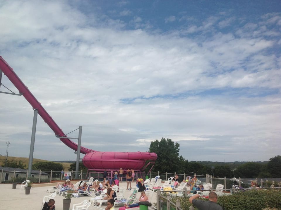 Aqua park, Swimming pool, group of guests