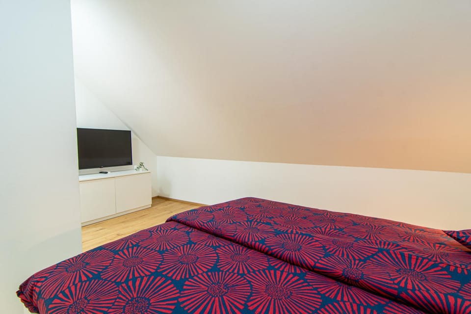 Bed, TV and multimedia, Photo of the whole room, Bedroom