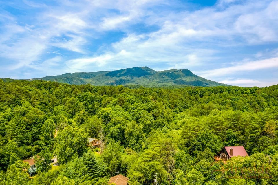 Spring, Day, Neighbourhood, Natural landscape, Bird's eye view, Mountain view