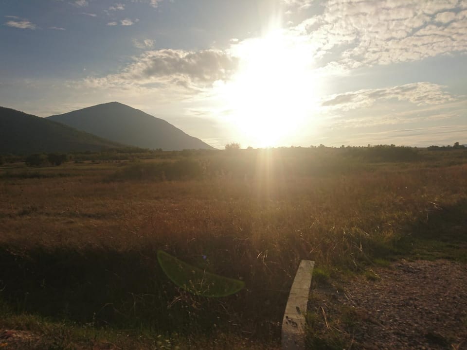 Mountain view, Sunset