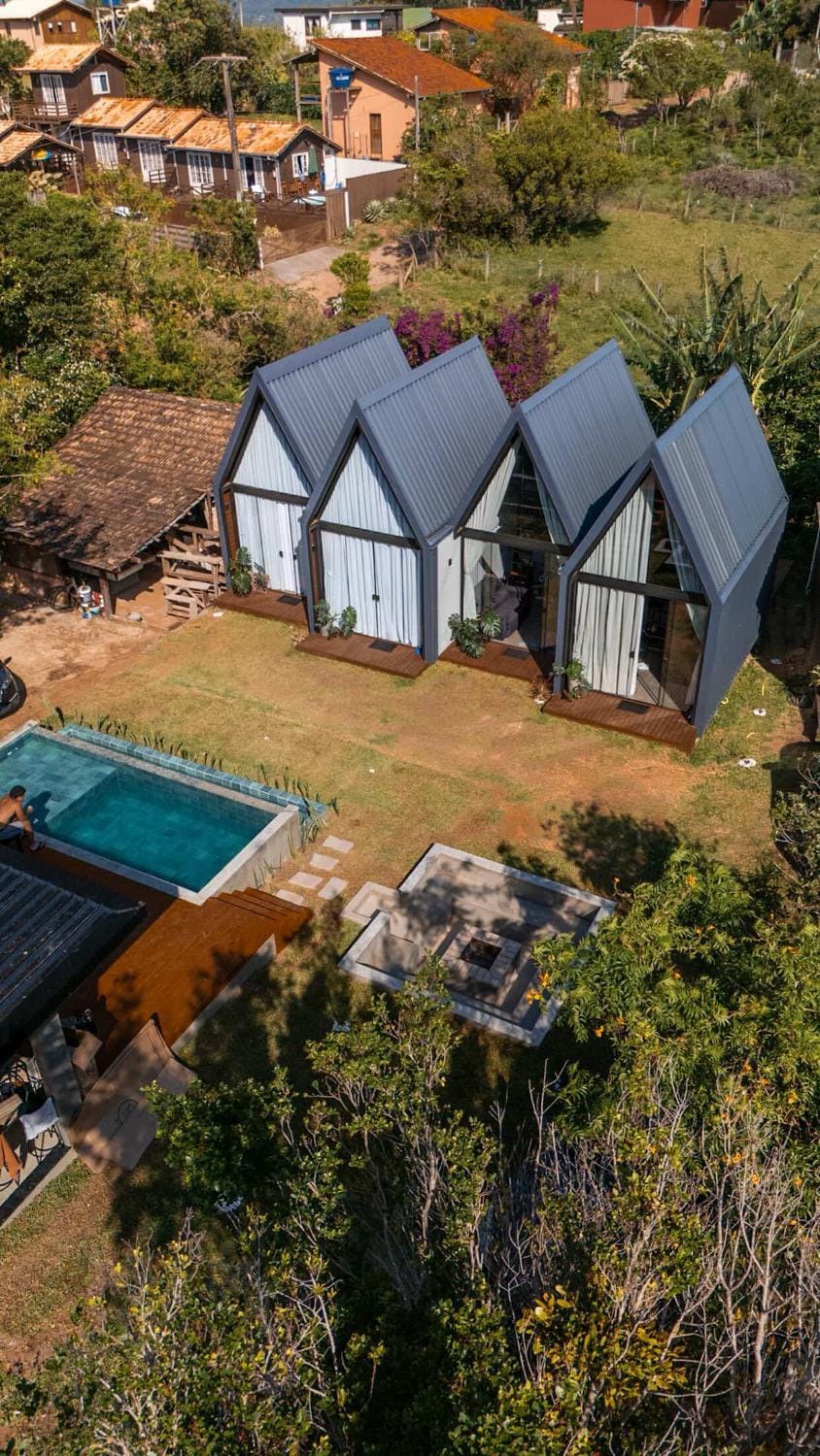 Natural landscape, Bird's eye view, Garden, Pool view, Swimming pool