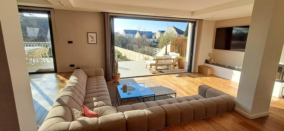 Patio, Natural landscape, Living room, fireplace