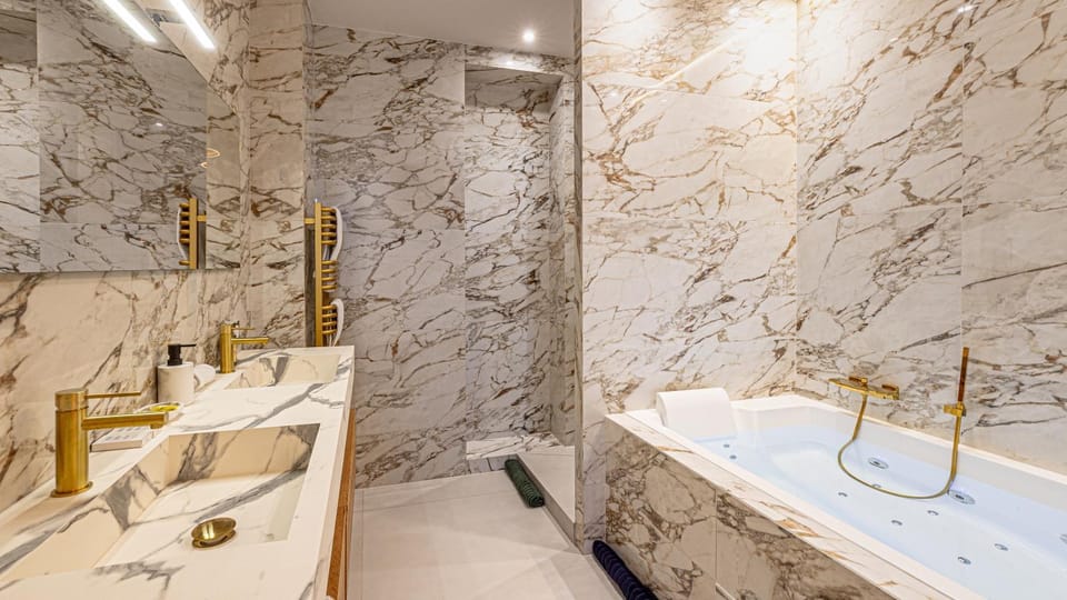 La suite Impériale - Baignoire balnéothérapie - Palace avec vue lac Apartment in Aix-les-Bains
