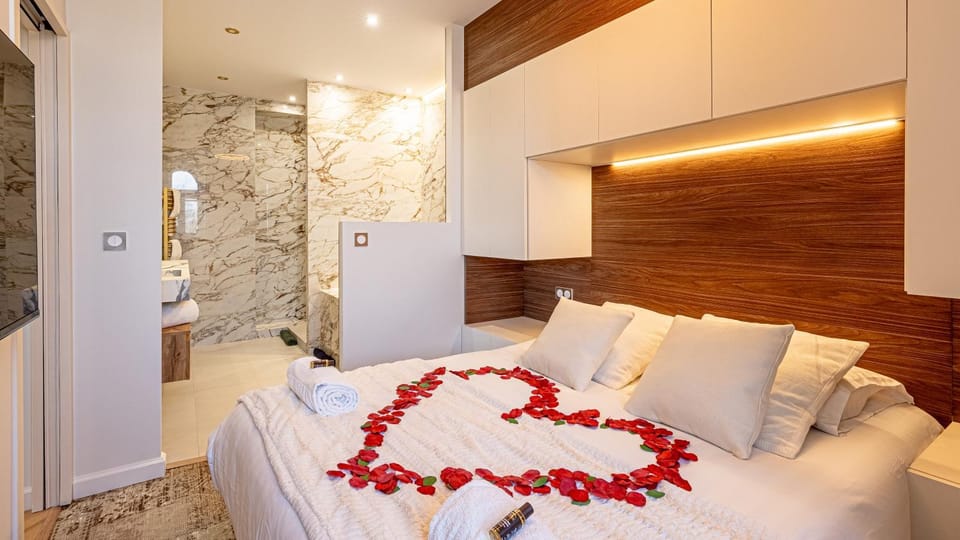 La suite Impériale - Baignoire balnéothérapie - Palace avec vue lac Apartment in Aix-les-Bains