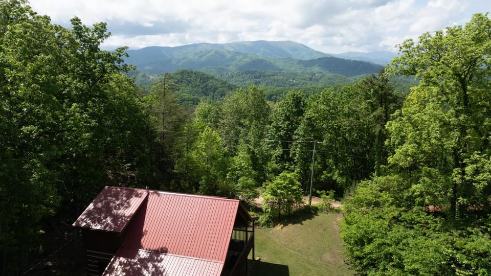 Spring, Day, Natural landscape, Bird's eye view, Mountain view