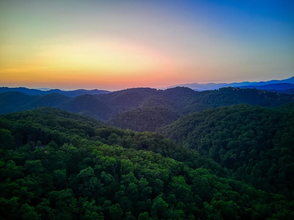 Day, Natural landscape, Bird's eye view, Mountain view, Sunrise
