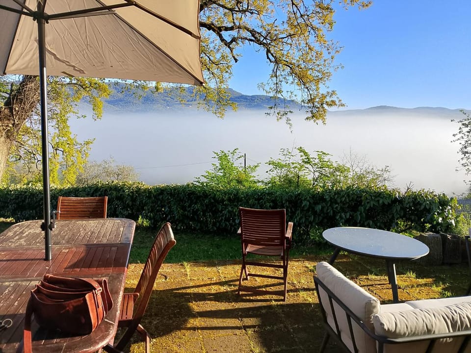Patio, Natural landscape, Garden, Garden view, Mountain view